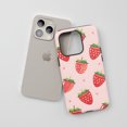 thumbnail image 3 of Strawberry Pattern For All iPhone Series Protective Phone Case Cute Cartoon Pink, 3 of 7