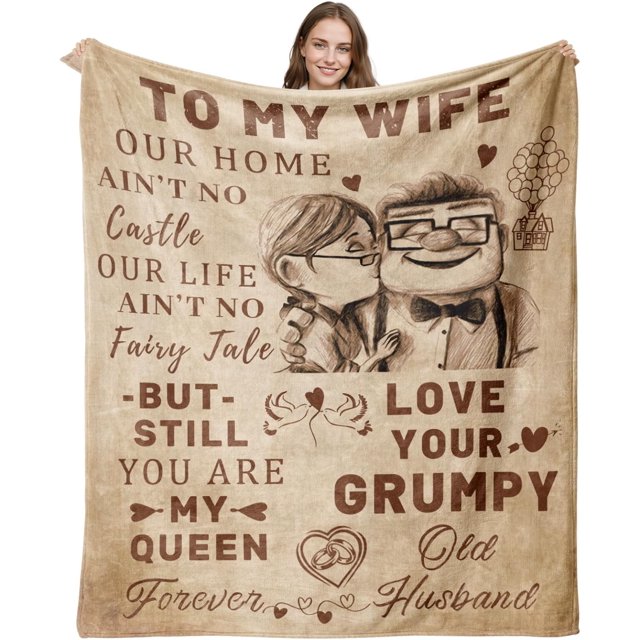 LHSHID Mothers Day for Wife Gifts to My Wife Blanket Wife Birthday Gift Ideas from Husband Wedding Anniversary Birthday Blanket Romantic Gifts for Wife 30"x40"