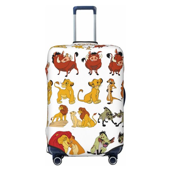 The Lion King Luggage Cover Elastic Washable Stretch Double-sided Suitcase Protector Anti-Scratch Travel Suitcase Cover for Kids and Adult