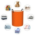 thumbnail image 6 of Goofa Orange Scales Printed Circular Hamper,Laundry Basket with Handles,Storage Baskets Foldable,Large Capacity Laundry Hamper-Medium, 6 of 8