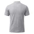 thumbnail image 6 of VgaVtl Polo Style Shirts for Men Summer Short Sleeve Knit Mens T Shirts Casual Zipper Solid Color Vacation Collared, 6 of 9