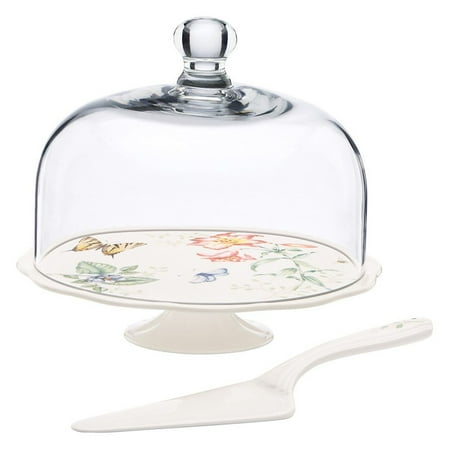Lenox Butterfly Meadow Cake Plate with Dome and Server - Walmart.com Lenox Butterfly Meadow Cake Plate with Dome and Server - Walmart.com