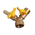 thumbnail image 4 of Válvula de bola en forma de Y de cobre de 3 vías, cierre con rosca macho y hembra, resistente. Agujero de la familia masculina, 4 of 9