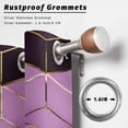 thumbnail image 2 of Outdoor Curtains for Patio Waterproof, Purple Geometric Outdoor Privacy Panels Grommet, Ombre Modern Abstract Art Blackout Outside Curtains for Porch/Cabana/Pergola/Gazebo 54"x84", 2 Panels, 2 of 8