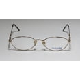 thumbnail image 3 of NEW MARCOLIN 7191 WOMENS/LADIES DESIGNER FULL-RIM SHINY GOLD SOPHISTICATED HIP MADE IN ITALY FRAME DEMO LENSES 52-18-140 EYEGLASSES/EYE GLASSES, 3 of 9