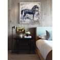 thumbnail image 5 of "Black Horse II" Painting Print on Wrapped Canvas, 5 of 7