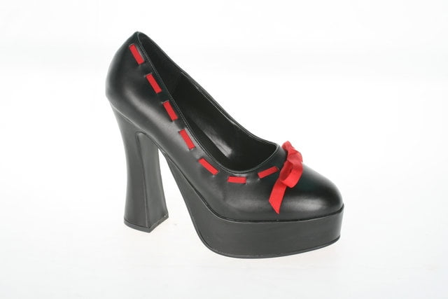 pleaser chunky heel