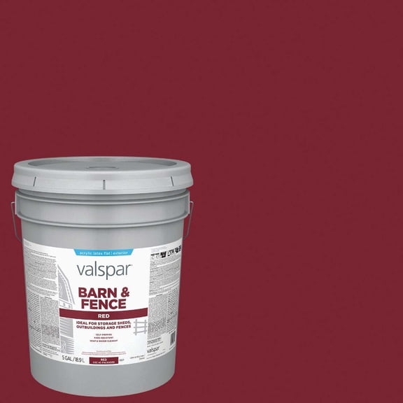Valspar Latex Paint Red Barn & Fence Paint, 784 oz