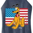thumbnail image 3 of Disney - Americana - Pluto USA Flag - Juniors High Neck Tank Top, 3 of 5