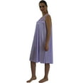 thumbnail image 3 of Venice Women's Silky Looking Nightgown w Sequins & Ribbon Roses 40 Large Lavender, 3 of 4