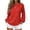 Red #171, variant on Women's Polka Dot Sweatshirt Long Sleeve Crewneck Casual Pullover Curved Hem Relaxed Fit Fall Top