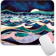 Hokafenle Colorful Wave Mouse Pad for Office Computers&Laptop with Designs Printed, Custom Premium-Textured&Waterproof