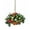 Green 2_DP16, variant on Pre-Lit Artificial Christmas Hanging Basket Outdoor Decor Festive Hanging Planter with LED Lights for Outside Front Door Light Green 3.1 in