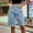 Light Blue, variant on YYUIJK Jean Shorts for Women High Waisted Trendy Causal Summer Fold Hem Stretchy Long Denim Shorts 7 Inch Inseam