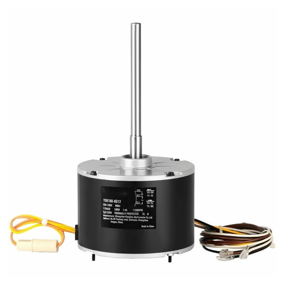 Condenser Fan Motor 1/4 HP 208-230V 1100RPM Replacement - 5KCP39EGS070S, 5KCP39EGY823S Compatible, Reversible, Explosion-proof Capacitor