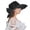 Z-Black-1, variant on Spring Summer Mesh Sunshade Hat Flower Temperament Wedding Dress Hat Sun Dome Large Brim Hat Fashion Hat For Woman