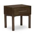 thumbnail image 5 of Sera Fluted 1 Drawer Nightstand with Brass Handle, Walnut, 5 of 9