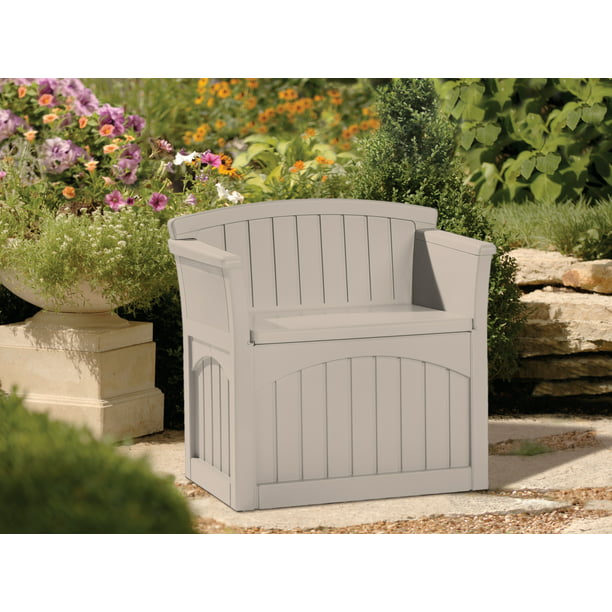 Suncast Outdoor Storage Resin Bench, Suncast Outdoor Patio Bench Deck Box Storage Seat