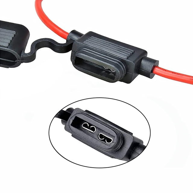 Riwesomey Portafusibles en línea tipo Mini hoja, toma de corriente de 32V, accesorios de reparación de automóviles a prueba de agua para camión Vehículos, repuestos y accesorios Mis