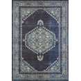 thumbnail image 2 of Handcraft Rugs Persian Rug - Faded, Oriental Distressed Area Rug - Modern Vintage Design Persian Area Rug - Abstract, Multicolor Kashan Design Persian Rug - Navy Blue/Aqua Blue/Multicolor 5 x 7 feet, 2 of 6