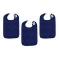 thumbnail image 5 of Gazechimp 3Pcs Adult Bibs Machine Washable Reusable Adjustable for Seniors Elderly Men dark blue, 5 of 8