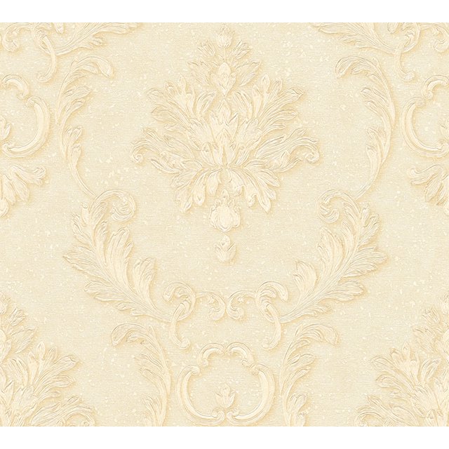 Luxury - A High Quality Ensemble Cream Wallpaper Roll, Traditional Wall Decor