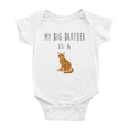 thumbnail image 1 of Mon Grand Frère Est un Chat Bengal Mignon Justaucorps pour Bébé Garçon Fille, 1 of 5