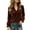 Brown, variant on Christmas Dressy Blouses for Women Velvet Ruffled V Neck Drawstring Flared Cuffs Curved Hem Soft Tunic Top for Party Festival Trendy