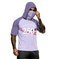 thumbnail image 3 of Homeyce Men's Sun Protection Hoodie with Mask Spf UV Upf 50+ Rash Guard Shirt Performance Fishing Hiking Shirt Short Sleeve Cooling Shirts,Green S, 3 of 3