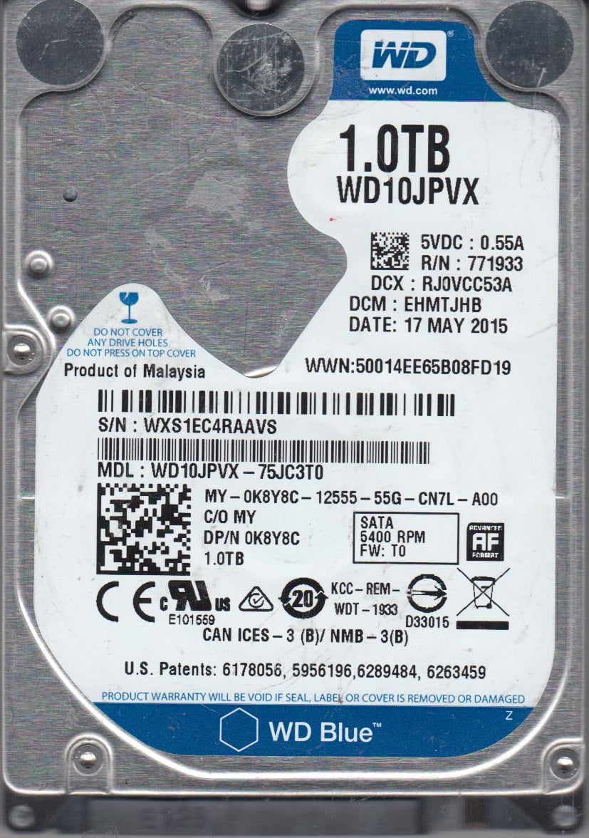 WD Blue 6TB Internal PC Storage HD - 5400 RPM SATA 6Gb/s 256MB