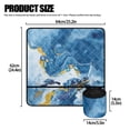 thumbnail image 5 of HELLHERO Sewing Machine Pad Removable Storage Bag Foldable Polyester Fabric Storage Storage Bag, Turtle Marble Texture Design, 5 of 5