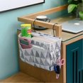 thumbnail image 5 of Home Multifunctional Bedside Hanging Bag College Dormitory Bedside Cloth Hanging Basket Bed Clutter Sorting Storage Bag Magazine Book Storage Bag, 5 of 5