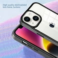 thumbnail image 4 of Clear Case Designed for iPhone 14 Plus Heavy Duty Clear Case, Shock Proof,Shatter Resistant, Protective Silicone Bumper Phone Case Slim Transparent Cover for iPhone 14 Plus, Color Black, 4 of 7
