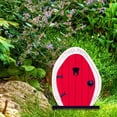 thumbnail image 2 of Figuras de puerta de hadas en miniatura Escultura de madera Yard Art Garden Decor (E) Sywqhk Arte deco, 2 of 6