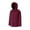 Wine, variant on NARABB Women's Warm Puffer Jacket Winter Clothes Plus Size Warm Hooded Leather Cotton Coat Long Sleeve Jacket Wine M