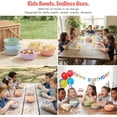 thumbnail image 3 of MASTERCOOK 6‑Pack 15 oz Reusable Plastic Bowls – Multicolor, BPA‑Free, Stackable Pastel, 3 of 7