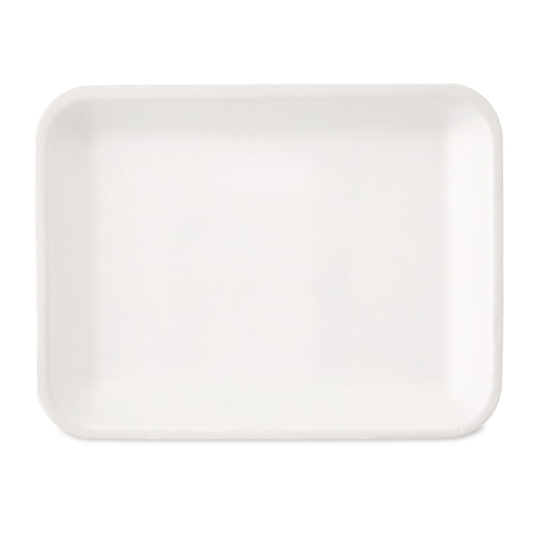 Great Value Foam Charola Trays, White, 200 Count photo 3
