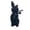 Black, variant on Tyidzon Flocked Bunny Easter Decorations with Bow Ties, Rabbit Figurines for Easter Centerpieces, Spring Home Tabletop Shelf Decor & Seasonal Gift