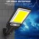 thumbnail image 4 of Farola solar con sensor de movimiento | Reflector LED solar para exteriores, resistente al agua IP65, para estacionamientos y entradas de vehículos | Encendido y apagado automático desde el, 4 of 7