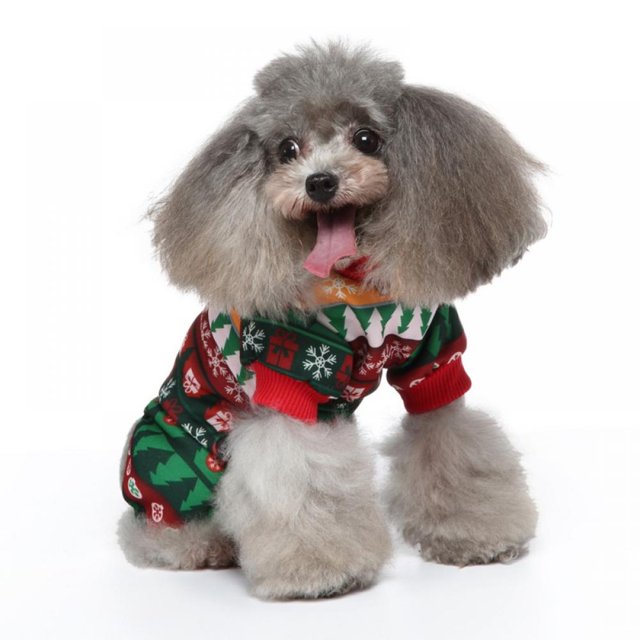 Mono para perro de Halloween y Navidad de JANDEL, pijama para mascota, mono de calabaza para cachorro, ropa navideña para cachorro.