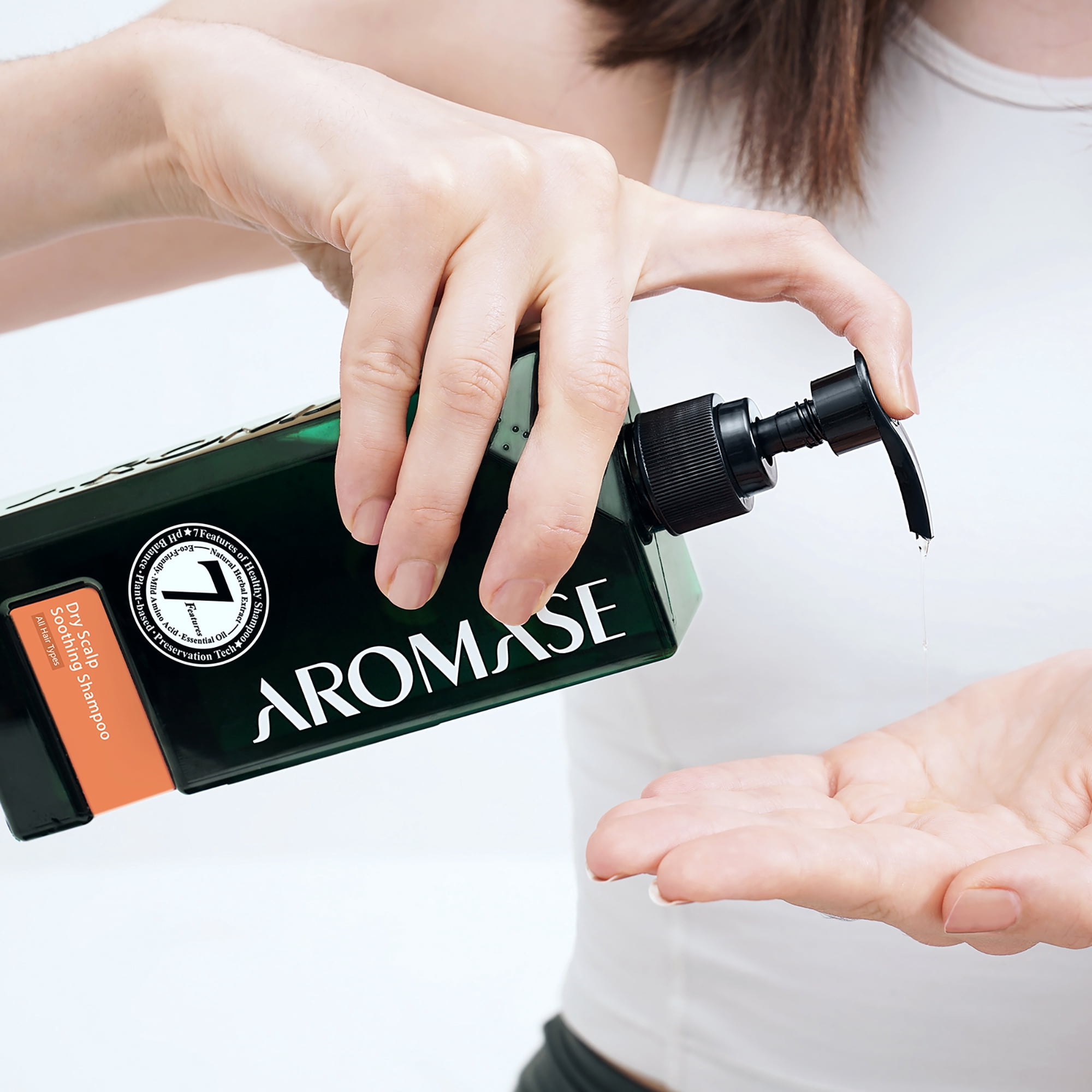 Aromase Dry Scalp Soothing Shampoo, Moisturizing Shampoo, 14 oz