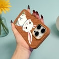 thumbnail image 3 of SKLYDDI Multicolor Cheerful Rabbit Floral Cartoon for iPhone 13 Pro Case - Grass Elements, TPU Flexible Cover, Cute Aesthetic, 3 of 7