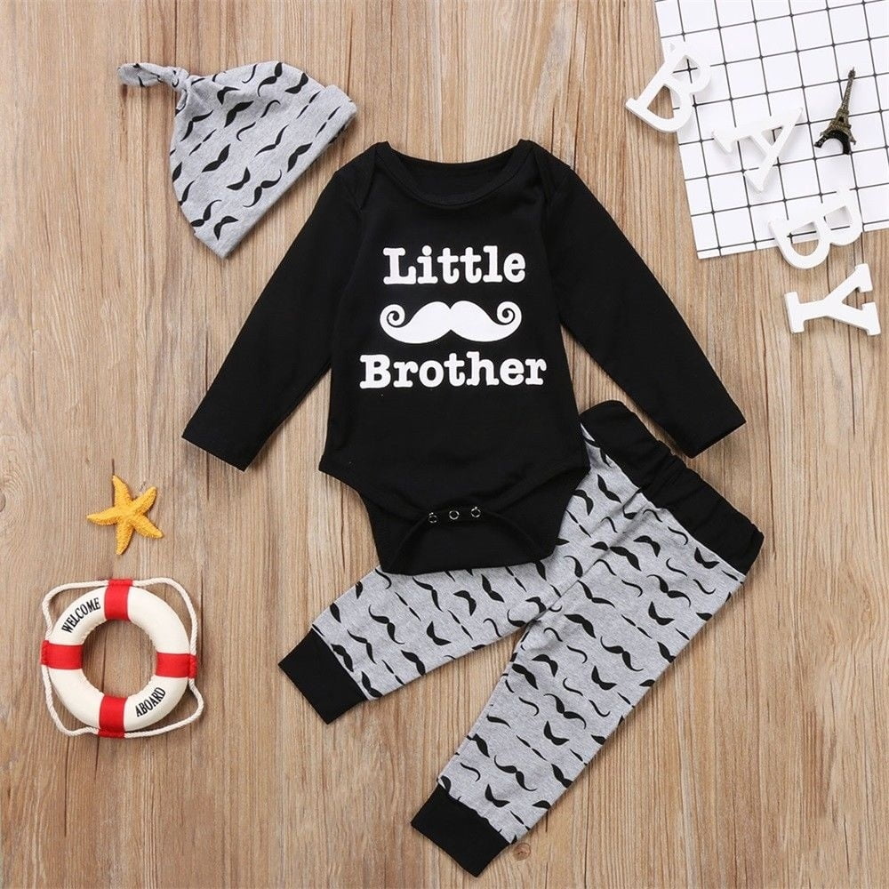 Infant Boys Born To Be Wild Body Suit 3 Pc Hoodie Bodysuit /& Sweats Bear Outfit