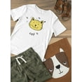thumbnail image 3 of Cute Little Cat Face T-Shirt Toddler -Image by Shutterstock,  5 Toddler, 3 of 4