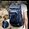 thumbnail image 3 of 10 Pcs Pill Holder Keychain, Aluminium Alloy Mini Pill Organizer, Waterproof Small Pill Box, Portable Pill Container, Metal Pill Case with Keyring for Outdoor Camping Travel, 3 of 7