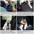 thumbnail image 5 of Cinturón de seguridad para perros en el automóvil - Cinturones de seguridad ajustables para perros - Arnés Cinturón de seguridad para perros Correa de viaje para vehículos de perros Sincero Hogar, 5 of 5