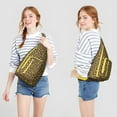 thumbnail image 2 of Fashion Leopard Sling Backpack - Runway-Inspired Print, Lightweight Durable Shoulder Bag, 2 of 4