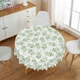 thumbnail image 2 of Nanqianyi Green Leaf Floral Tablecloth Round 60 Inch, Waterproof Fabric for Table Cover Kitchen And Dinner Party, 2 of 9