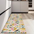 thumbnail image 4 of Multicolor Ethnic Geometric Pattern Kitchen Rug Mat,Kitchen Runner Rugs Non Skid Washable,Decorative Kitchen Floor Mats for Kitchen,Sink,Laundry,17"X47", 4 of 5