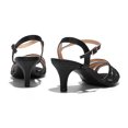 thumbnail image 4 of BURUDANI Women'S Summer Open Toe Low Heels Sandals Fashion Ankle Strap Party Dress Sandals BLACK Size 5.5, 4 of 8